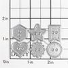 DzIxY Antique Heart Sun Star Logos Metal Cutting Dies for Card Making Kit Embossing Paper Die Cuts Scrapbook Machine Stencils Storage Pockets Supplies view 2