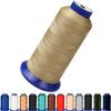 All Purpose Polyester Thread Size T70#69 210D/3 [1800 Yards 25 Colors] High Strength Sewing Thread for Weaves, Upholstery, Jeans and Weaving Hair, Drapery, Beading, Purses, Leather (Khaki) view 1