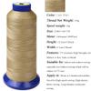 All Purpose Polyester Thread Size T70#69 210D/3 [1800 Yards 25 Colors] High Strength Sewing Thread for Weaves, Upholstery, Jeans and Weaving Hair, Drapery, Beading, Purses, Leather (Khaki) view 2