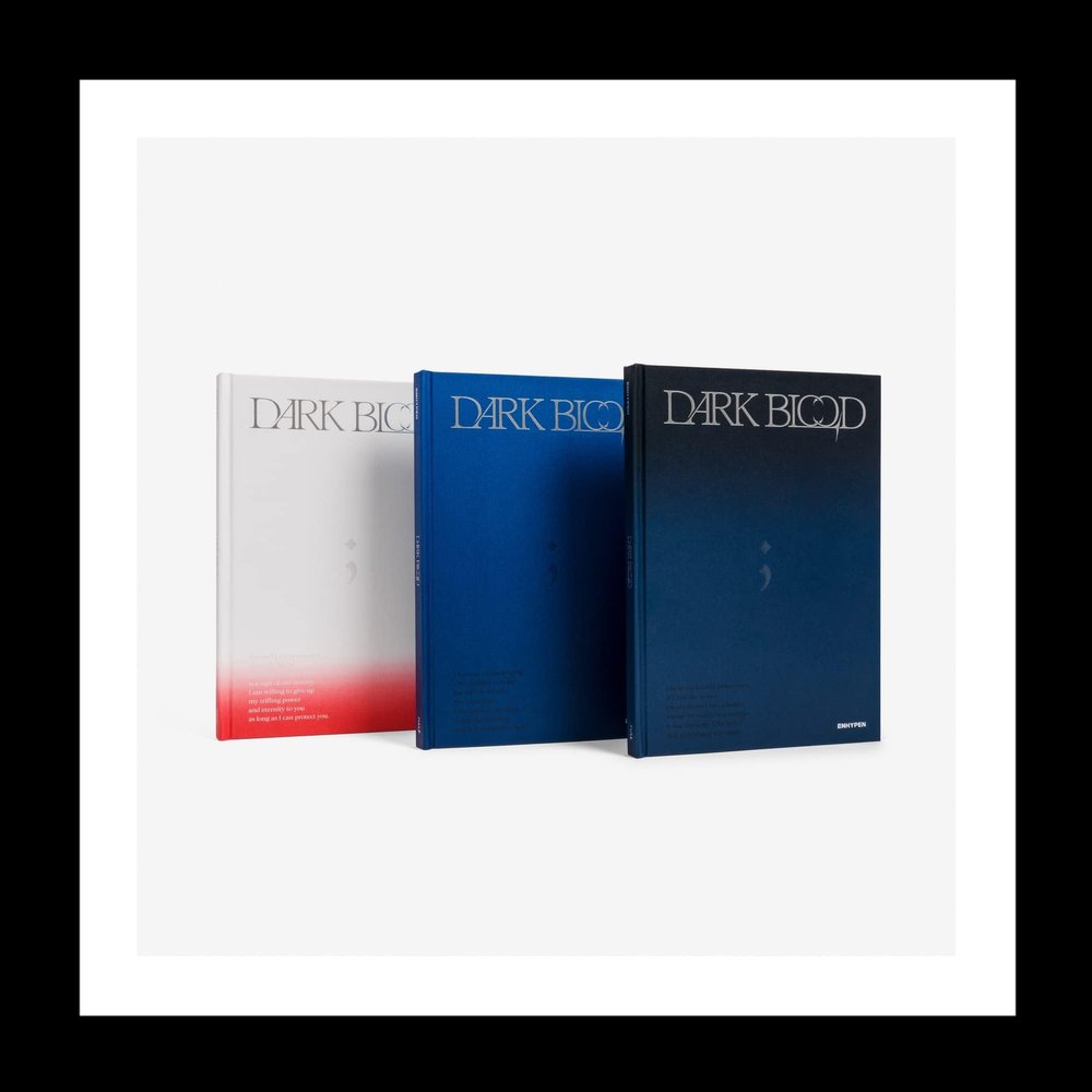 ENHYPEN DARK BLOOD 4th Mini Album CD+Photobook+Photocard+Postcard+Sticker+Tracking Sealed (Random)