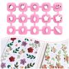 Keoker Mini Polymer Clay Cutters - 15 Shapes Mini Flower Polymer Clay Cutters for Earrings Making, Leaf Clay Earring Cutter Set, Clay Cutters for Polymer Clay Jewelry view 1