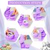 50 Sets Magnet Button Making Supplies for 2.25 Inch Button Maker Machine, 58mm Blank Magnetic Bottle Opener Button Refill Parts Includes Metal Shell, Graphic, Plastic Film, Metal Backing Parts view 4