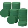 Boao 24 Pieces Round Floral Foam, Wet Floral Foam Bricks Green Flower Foam DIY Flower Arrangement Kit for Wedding, Party Decoration (5 Inch) view 1