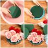 Boao 24 Pieces Round Floral Foam, Wet Floral Foam Bricks Green Flower Foam DIY Flower Arrangement Kit for Wedding, Party Decoration (5 Inch) view 3