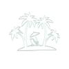 Coconut Palm Trees Beach Lounge Chair Die Cuts Plant Metal Cutting Die for DIY Scrapbooking Album Decorative Paper Crafting Card Making view 2