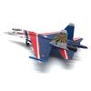 MOUDOAUER 1/100 Scale Metal SU-35 Super Flanker Fighter Attack Plane Metal Fighter Military Model Diecast Plane Model for Collection view 3