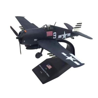 MOUDOAUER 1:72 Alloy WWII U.S. F6F Hellcat Shipboard Fighter Aircraft Model Aircraft Model Simulation Aviation Science Exhibition Model Collection