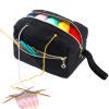 MYBAGZING Small Crochet Bag Organizer - Knitting Yarn Storage for Crocheting Holder Accessories, Needles, Hooks, Gifts, Black, (AM370) view 1