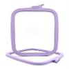 Nurge Square Embroidery Hoop - Plastic Cross Stitch Frame for Needlepoint & Embroidery - Adjustable Craft Hoop - Lilac - No:3 (Medium) view 1