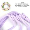 Nurge Square Embroidery Hoop - Plastic Cross Stitch Frame for Needlepoint & Embroidery - Adjustable Craft Hoop - Lilac - No:3 (Medium) view 4
