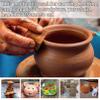 PINVNBY Natural Terra Cotta Self Hardening Pottery Clay - 11 lb Low Fire Baking Clay for Adult Art Class DIY Crafts Sculpting (10 Pcs) view 2