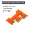 MECCANIXITY 4Pcs Chenille Letter Patches Iron on Letter Patches Orange F Alphabet Decorative Repair Embroidered Patches for Clothing, Shoes, Hats, Backpacks view 3