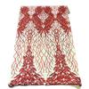Fashion Fabrics LLC Red Lioness Stretch Sequins Couture Prom Dress Lace Fabric - Sold by The Yard view 2
