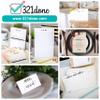 321Done Recipe Cards for the Parents-To-Be (Set of 50) 4x6 Rustic Kraft - Simple, Cute Made with Love Heart Design - Double-Sided - For Bridal Shower, Wedding, Recipe Box Gift - Made in the USA view 4