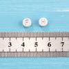 200pcs White Acrylic Flat Round Alphabet Letter Beads 7mm Pony Disc Coin with A-Z Rose Gold Letter Loose Spacer Beads for DIY Jewelry Bracelet Making view 3