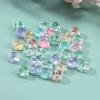 200pcs Clear Acrylic Flat Round Alphabet Letter Beads 10mm Pony Disc Coin A-Z Colourful Letter Pattern Loose Spacer Beads for DIY Bracelet Jewelry Making view 2