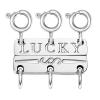 Dailyacc Lucky Necklace Layering Clasp 18K Gold and Silver Strong Multiple Necklace Clasps for Layered Look Separator view 1