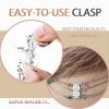Dailyacc Lucky Necklace Layering Clasp 18K Gold and Silver Strong Multiple Necklace Clasps for Layered Look Separator view 2