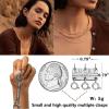 Dailyacc Lucky Necklace Layering Clasp 18K Gold and Silver Strong Multiple Necklace Clasps for Layered Look Separator view 3