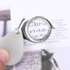 3 Pcs 15X Keychain Magnifying Glass Loupe Portable Folding Pocket Magnifier Mini Metal Keyring Loop Magnifying Eye Glass Len Reading Magnifier for Small Prints Map Craft Coin Jewelry Gem view 3