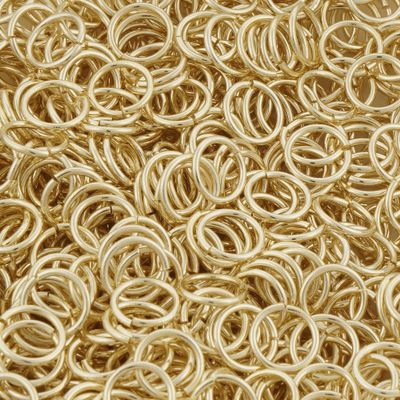 Rosebeading 14k Gold Filled Open Jump Rings for Jewelry Making and Connectors (0.7x5 MM)
