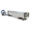 DCP 1/64 Blue & White Kenworth K100 Aerodyne Long Frame w/Chrome Van Trailer, by First Gear, 60-1560 view 4