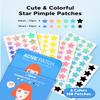 LitBear Acne Pimple Patch, 6 Colors 168 Dots Star Pimple Patches with Case & Tea Tree Oil & Centella Oil, Hydrocolloid Acne Patches for Face Cute Zit Patches Pimple Stickers Acne Dots view 2
