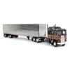 DCP 1/64 Silver & Black Kenworth K100 Aerodyne Long Frame w/Chrome Van Trailer, by First Gear, 60-1559 view 2