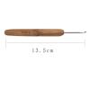 10pcs Crochet Hook Portable Practical Ergonomic Wooden Handle Metal Crochet Needle Knitting Tools for DIY Sewing Tools view 2