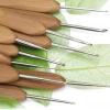10pcs Crochet Hook Portable Practical Ergonomic Wooden Handle Metal Crochet Needle Knitting Tools for DIY Sewing Tools view 3