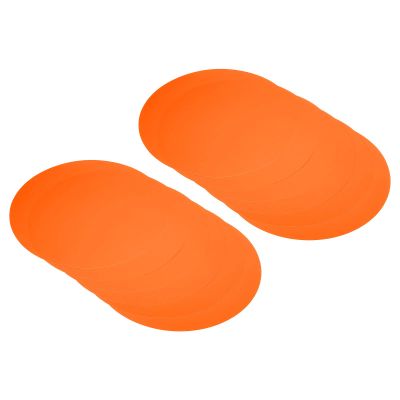 PATIKIL 13-inch Round Cardboard Paper, 40 Pcs Blank Disc Circles Slices for Party Decorations DIY Craft Arts Drawing Painting Writing, Orange