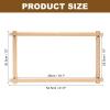 PATIKIL Needlepoint Embroidery Tapestry Scroll Frame, 21"x12" Beech Wood Cross Stitch Frame Needlepoint Holder Quilting Hoop Stand Stitching Frame for Sewing view 2