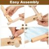 PATIKIL Needlepoint Embroidery Tapestry Scroll Frame, 21"x12" Beech Wood Cross Stitch Frame Needlepoint Holder Quilting Hoop Stand Stitching Frame for Sewing view 4