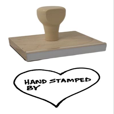 Hampton Studios Hand Stamped by Rubber Stamp, 3 X 4'' Wood Stamp