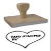 Hampton Studios Hand Stamped by Rubber Stamp, 3 X 4'' Wood Stamp view 1
