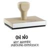 Hampton Studios Wooden Rubber Stamp Oh No Not Another Learning Experience 1x2 Inch view 1