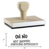Hampton Studios Wooden Rubber Stamp Oh No Not Another Learning Experience 1x2 Inch view 4