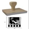 Hampton Studios Liberty Rubber Stamp, 4 X 3 Wood Stamp view 4