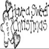 Hampton Studios Have a Sweet Christmas Rubber Stamp, Wood, Natural, 1 X 2'' view 2