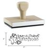 Hampton Studios Have a Sweet Christmas Rubber Stamp, Wood, Natural, 1 X 2'' view 4