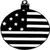 Hampton Studios Flag Ornament Lg Rubber Stamp, 2 X 2 Wood Stamp view 2