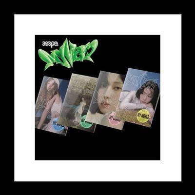 aespa MY WORLD 3rd Mini Album INTRO Random Version CD+72p PhotoBook+1p PhotoCard+Tracking Sealed