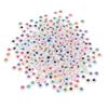 1000pcs White Acrylic Heart Beads 7mm Flat Round Pony Disc Coin with Multicolor Enamel Heart Loose Spacer Beads for DIY Bracelet Jewelry Making view 2