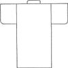 Hampton Studios Plain Kimono Lg Rubber Stamp, 4 X 4'' Wood Stamp view 2