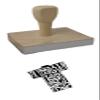 Hampton Studios Iris Kimono Copy Rubber Stamp, 4 X 3'' Wood Stamp view 1