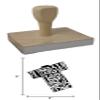 Hampton Studios Iris Kimono Copy Rubber Stamp, 4 X 3'' Wood Stamp view 4