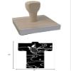 Hampton Studios Koi Kimono Rubber Stamp, 4 X 4'' Wood Stamp view 4