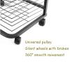 Home Painting Drying Rack for Kids, Space Saving Rack, Black, Easy to Assemble, Swivel Casters, Store Student Watercolors, Painting, for Classroom/Home view 4