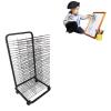 ROFBIHG Art Drying Rack for Classroom, Canvas Rack Art Storage, Multi-Layer Removable Tray, Easy Access, Silent Wheels with Brakes, for Classrooms, Art Studios and Home Use view 1