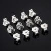 HOLLOSPORT Hollosport S925 Sterling Silver Earring Backs Replacements for Studs, 12Pcs/6Pairs Pierced Backings Secure Posts, Hypoallergenic Safety Locking Butterfly Ear Ring Stoppers 5.9x5.4x3.3mm view 3
